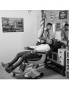 Tocador con lavacabezas para Barbería