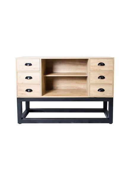 Tocador para Barbería 6 cajones