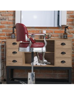 Tocador para Barbería 6 cajones