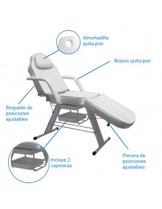 Camilla de posiciones ajustables