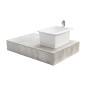 Tarja de Cerámica Rectangular para Pedispa