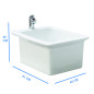 Tarja de Cerámica Rectangular para Pedispa