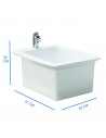 Tarja de Cerámica Rectangular para Pedispa