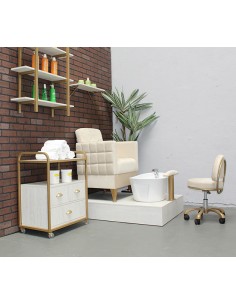 Sillón para Pedicure Spa Aria DORADA