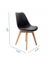 Silla Frankfurt con Patas de Madera